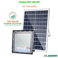 ĐÈN PHA LED NĂNG LƯỢNG MẶT TRỜI JD-7120, CÔNG SUẤT 120W, HÀNG CHÍNH HÃNG JINDIAN, CAO CẤP, CHỐNG CHÓA