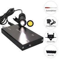Đèn pha LED nha khoa Ống kính lúp phẫu thuật Pin 5W Đèn ống kính lúp di động có đèn vàng và ánh sáng trắng