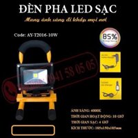 Đèn pha led sạc tích điện T2016-10W