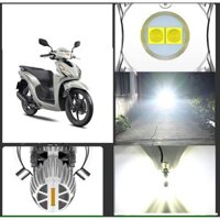 Đèn pha led siêu sáng H4 dùng cho vision Lead Furture AB Sirius EX 8 nhân