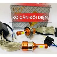 ĐÈN PHA LED SIÊU SÁNG XE MÁY LẮP NHƯ ZIN XÀI TRỰC TIẾP ĐIỆN MÁY LOẠI XỊN