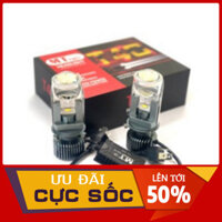 Đèn Pha Led T40 Bi Cầu 65w 2023 Chân Đèn H4 Lắp mô tô - xe con Bảo hành 1 Năm
