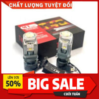 Đèn Pha Led T40 Bi Cầu 65w 2023 Chân Đèn H4 Lắp mô tô - xe con BH 1 Năm