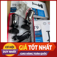 Đèn Pha Led T9 2023 2024 Siêu Sáng Bi Cầu Chân H4 Gắn Xe Máy
