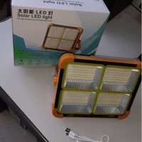 Đèn pha LED tích điện siêu sáng 300W- Nguồn NLMT và sạc USB- 336 Led với 3 chế độ sáng cực mạnh, đèn báo hiệu