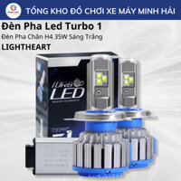 Đèn Pha Led Turbo 1 Đèn Pha Chân H4 35W Sáng Trắng Cho Xe Máy Ô Tô