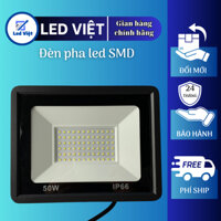 Đèn pha led vuông SMD IP 66 công suất 30w, 50w, 100w, 150w, 200w ánh sáng trắng, vàng chiếu biển quảng cáo