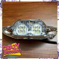 Đèn pha led wave 3 chế độ - cụm pha đèn Honda wave anpha