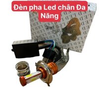 Đèn Pha Led Xe Máy Chân H4 và Đa Năng Gắn Được Xe Dream Siêu Sáng