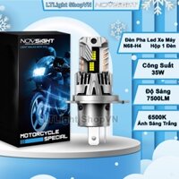 Đèn Pha Led Xe Máy Novsight N68 35W Ánh Sáng Trắng 6500K Độ Sáng 7500LM [H4] Bóng Led Trắng Pha Cos