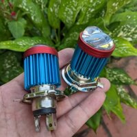 Đèn pha led xe máy Z02 bi cầu cốt vàng pha trắng loại tốt thân hợp kim