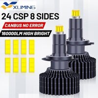 Đèn pha LED XM BULLVISION 360 H11 160000Lm LED H7 H1 H8 H9 9005 HB3 9006 HB4 H16 9012 HIR2 3D 24 CHIẾC CSP Chip 300W 6000K Đèn Ô Tô