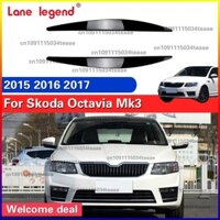 Đèn Pha Lông Mày Lông Mày Mí Mắt Xe Dán Cho Skoda Octavia Mk3 2015 2016 2017 Ô Tô Ngoại Thất