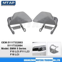 Đèn Pha Máy Giặt Vòi Phun Cho Xe BMW 5 Series F10 LCI / F11 LCI / F18 LCI 2014 ~ 2017 Máy Giặt Không Sơn Nắp Phun Phản Lực Có Giá Đỡ 51117332683 51117332684