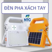 Đèn pha năng lượng mặt trời đa năng xách tay 100w siêu sáng, sạc pin điện thoại - Phát loa bluetooth