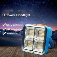 Đèn pha năng lượng mặt trời CUXIN LED, Đèn lồng cắm trại có thể sạc lại USB mạnh mẽ, Đèn chiếu sáng cảnh báo chống nước bền bỉ Máy chiếu Đèn pha Lều làm việc Sân