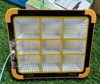 Đèn Pha Năng Lượng Mặt Trời Xách Tay 100W, Kèm Sạc Pin Cho Điện Thoại, Chống Nước IP66