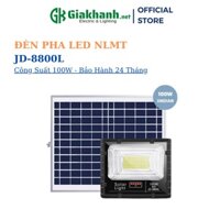 Đèn Pha Năng Lượng Mặt Trời Jindian JD-8800L Công Suất 100W - Khung Nhôm - Chip LED SMD 5730 - Bảo Hành 24 Tháng
