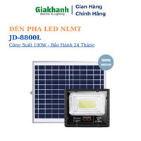 Đèn Pha Năng Lượng Mặt Trời Jindian JD-8800L Công Suất 100W - Khung Nhôm - Chip LED SMD 5730 - Bảo Hành 24 Tháng