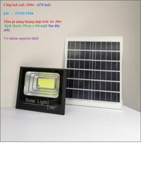 Đèn pha năng lượng mặt trời 60w-100w-200w công suất thực - 100w