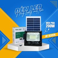 Đèn Pha NLMT Solar Light 200W - Đèn Năng Lượng Mặt Trời JINDIAN JD-8200L / JD-T200