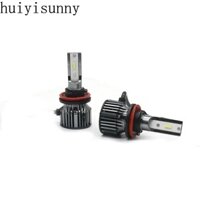 Đèn pha ô tô HYS Bóng đèn LED sương mù H7 LED H1 H11 HB4 HB3 9005 9006 50W Xanh chanh H7 LED Turbo Đèn 1 Cặp
