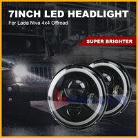 Đèn pha ô tô Wrangler Đèn làm việc địa hình Đèn LED 23cm Khẩu độ mắt thiên thần