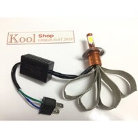 Đèn Pha Siêu Sáng 3 Tim Chân H4 + M5