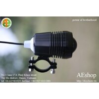 đèn pha siêu sáng đèn rọi độ cho xe đạp điện xe máy phượt 15 W Cree U2 thế hệ thứ 2