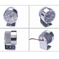 Đèn pha trợ sáng 4 LED cho xe mô tô, xe điện