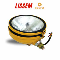 Đèn Pha Xe Cơ Giới Máy Xúc, Máy Ủi, Ô Tô, Tàu Bè Tròn - LISSEM - Công Suất 100W-12v-24v/ Láng / Sọc