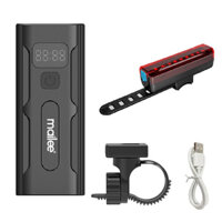 Đèn Pha Xe Đạp Chiếu Sáng Cao Cấp Chống Nước Gắn Ghi-Đông Siêu Sáng Sạc Điện Type-C Có Đồng Hồ Hiển Thị Thời Gian Lượng Pin Có Hỗ trợ Sạc Khẩn Cấp C30ML Mai Lee - Combo B