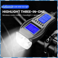 Đèn pha xe đạp Hesitroad Đèn pha xe đạp siêu sáng Đèn pha xe đạp có còi Đồng hồ tốc độ Đèn Led chống nước Bộ đèn xe đạp để điều hướng an toàn Đông Nam Á Bán chạy nhất