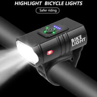 🔥🔥Đèn pha xe đạp LED chống nước T6 10W 1200LM 6 chế độ USB Sạc xe đạp MTB Đèn trước ngoài trời Đèn Flash