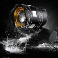 Đèn pha xe đạp sạc USB chống nước mới T6 hợp kim nhôm chói đèn pin / Xe đạp / Lampu depan basikal