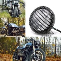 ĐÈN PHA XE ĐỘ CAFE RACER, TRACKER CLASSIC - đèn pha lưới Nhôm nguyên khối cắt CNC