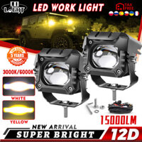 Đèn pha xe máy Đèn LED sương mù phụ trợ thám hiểm offroad đèn LED Angel EYES đèn sân khấu ánh sáng lái xe di động