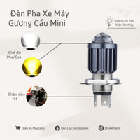 Đèn pha xe máy mini gương cầu, hỗ trợ ánh sáng lái xe vào ban đêm denledqinz chống chói mắt