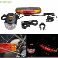 Đèn phanh xe đạp LED CRAZYGAI, Đèn hậu đi xe đạp đa chức năng bằng nhựa, có còi xe đạp rẽ đèn báo đi xe đạp