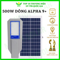 Đèn phi thuyền 500W Alpha 9+ năng lượng mặt trời chính hãng Mifidi Solar tấm pin lớn - BH 2 năm