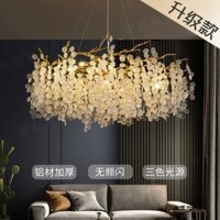 Đèn Phòng Khách Cây Tiền, Đèn Phòng Ngủ Nhà Hàng Pháp Sang Trọng Nhẹ, Đèn Chùm Pha Lê Chùm, Nhôm Dày