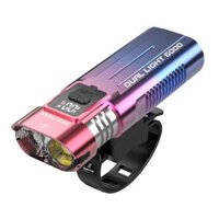 Đèn pin 2in1 Đèn xe đạp leo núi Dây đeo silicon Đèn cưỡi ngựa có thể sạc lại 4 chế độ ánh sáng cho B5w4