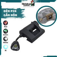 Đèn pin 3 chế độ gắn nón bảo hiểm Fast Mich cao cấp