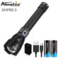 Đèn pin ALONEFIRE H34 XHP90.3 LED sạc USB siêu sáng chống thấm nước tiện lợi