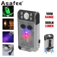 Đèn pin Asafee V30 UV EDC Công suất cao 2000mAh Tuổi thọ pin dài Móc khóa LED Đèn pin Mini