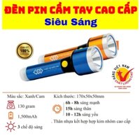Đèn Pin cầm Tay Cao cấp Siêu Sáng ( Pin Lithium sạc nhiều lần vỏ hợp kim nhôm pha nhựa )