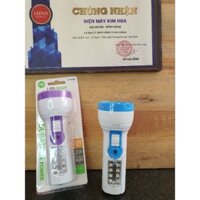 ĐÈN PIN CẦM TAY DP-9092B 15cm GẮN LED COB, THÊM 8 BÓNG LED TRÊN THÂN, DUNG LƯỢNG PIN 400MAH