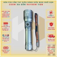 Đèn Pin Cầm Tay Mini Ray Bow -1120 chiếu sáng 500m,có chế độ Zoom Xa Gần , Chống Nước Khi Đi Mưa