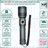 Đèn pin cầm tay mini siêu sáng RAYBOW 1120 vỏ nhôm chống nước chip led LAZER siêu sáng 10W raybow1120