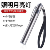 Đèn pin cầm tay nhỏ dùng pin AA, đèn pin gia đình bằng thép không gỉ, quà tặng cắm trại, đèn LED mini nhỏ